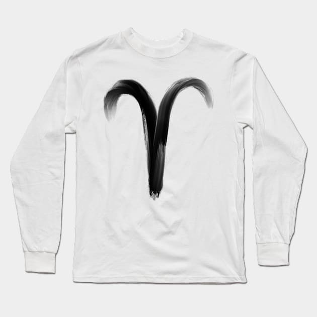 Aries Long Sleeve T-Shirt by ArtByGB